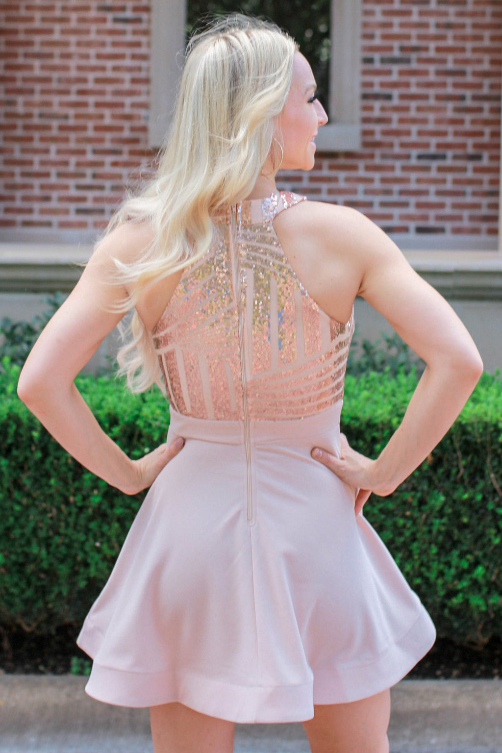 Party Hour Rose Gold Dress