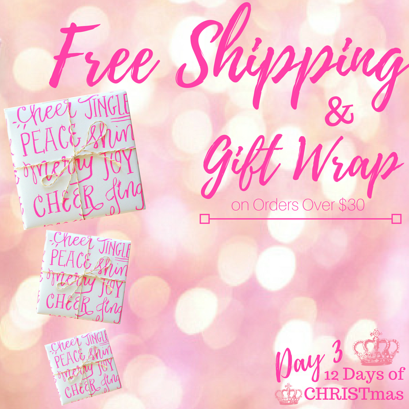 Day 3!  Free Shipping & Gift Wrap!