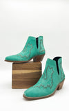 Naughty Monkey Kickin' Booties in Turquoise Suede
