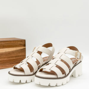 Corkys Fisher Sandal in Ivory
