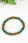 Golden Turquoise Beaded Bracelet